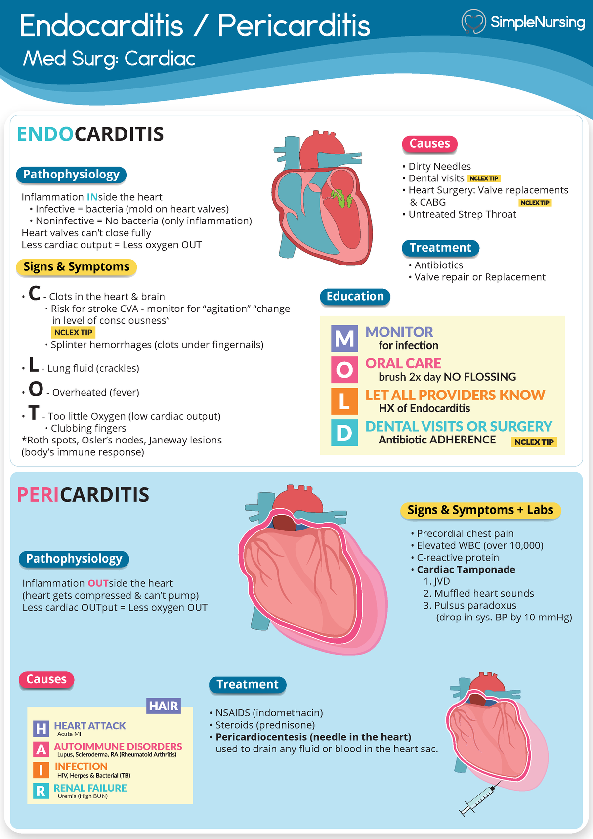 5. Endocarditis vs. Pericarditis v2 - Endocarditis / Pericarditis ...