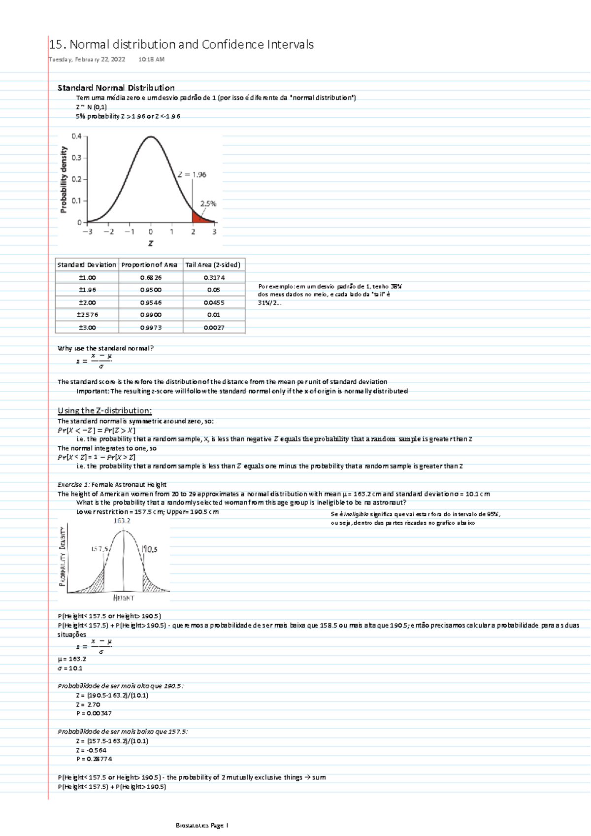 15 1 Normal Distribution And Confidence Intervals Standard Normal Distribution Tem Uma Média 15 1 Normal Distribution And Confidence Intervals Standard Normal Distribution Tem Uma Média