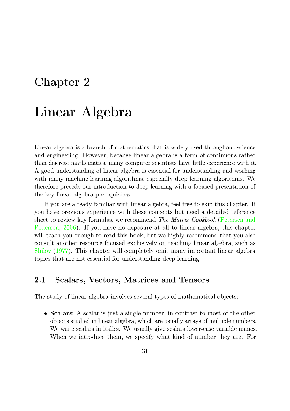 Part 1 Chapter 2 - Intro - Chapter 2 Linear Algebra Linear Algebra Is A ...