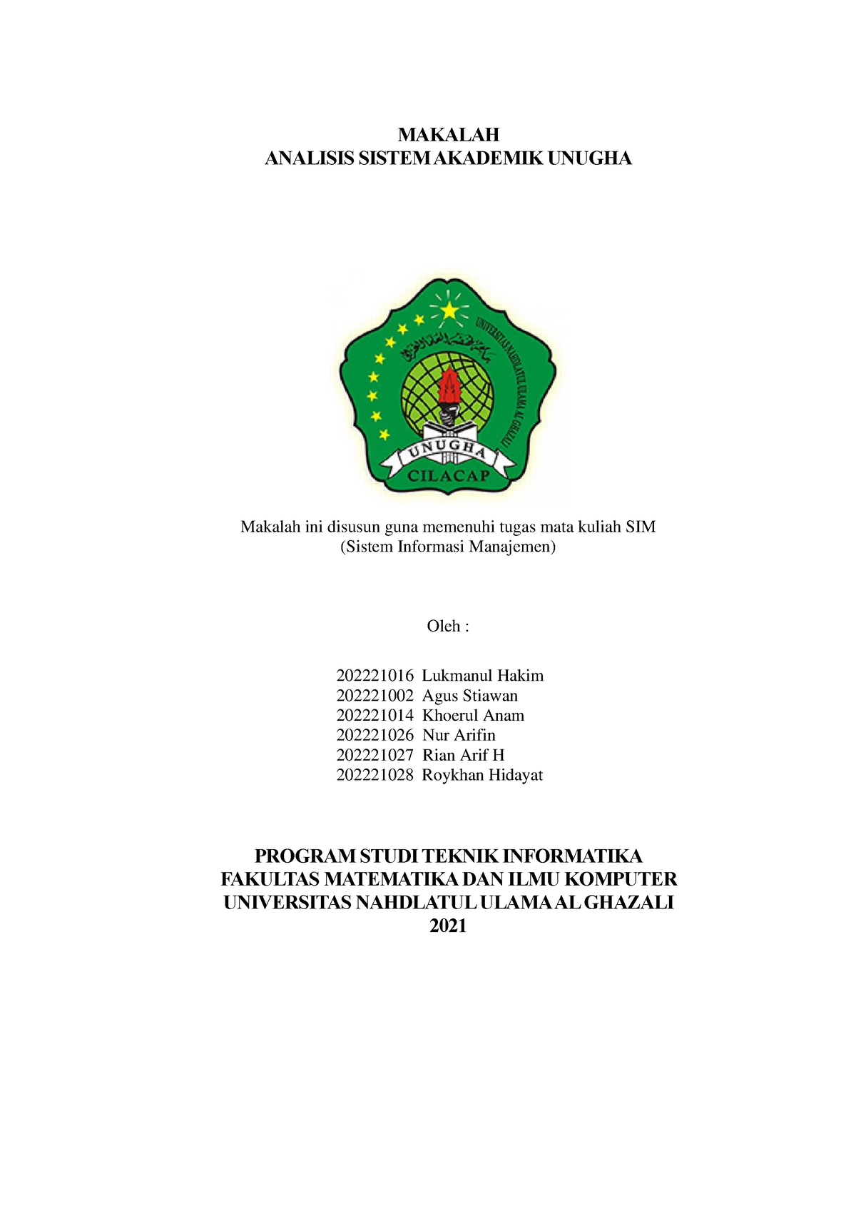 Makalah Sistem Informasi Manajemen 5 - MAKALAH ANALISIS SISTEM AKADEMIK ...