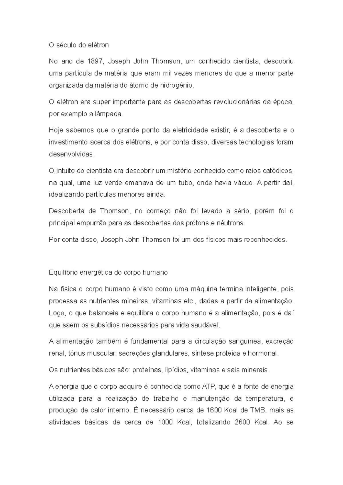 Eletrons E Temperatura O S culo Do El tron No Ano De 1897 Joseph