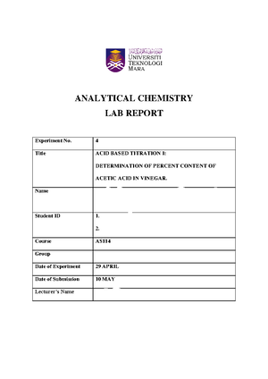 Lab report 1516 - oakaooaj - OBJECTIVES To show how flame tests can be ...