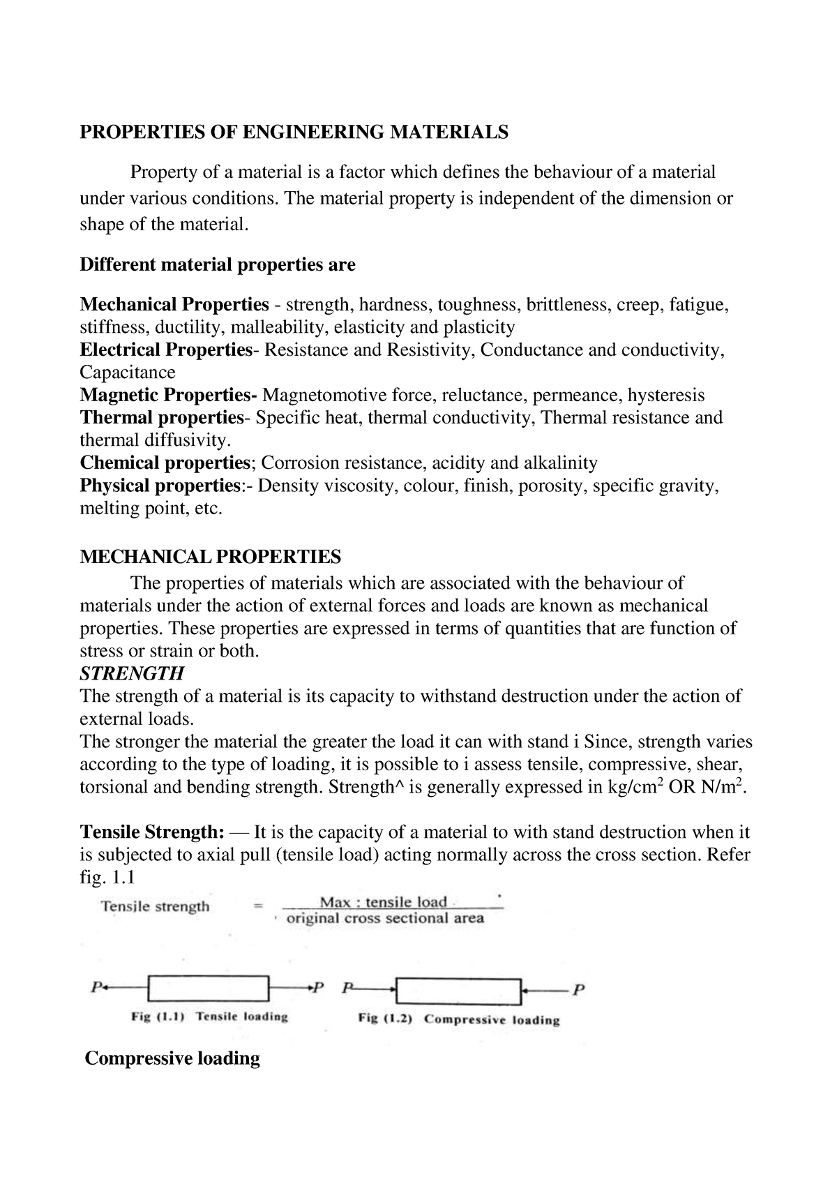 BME NOTE Module 1 - Properties Of Engineering Materials - PROPERTIES OF ...