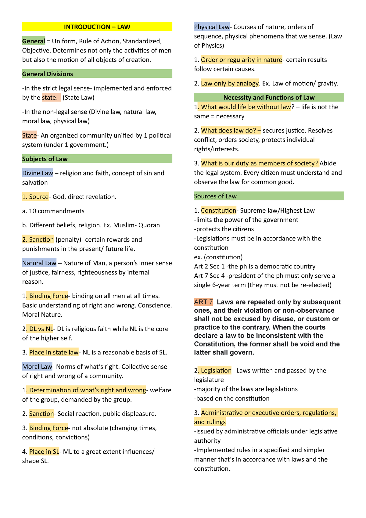 summary-intro-to-law-in-the-strict-legal-sense-implemented-and