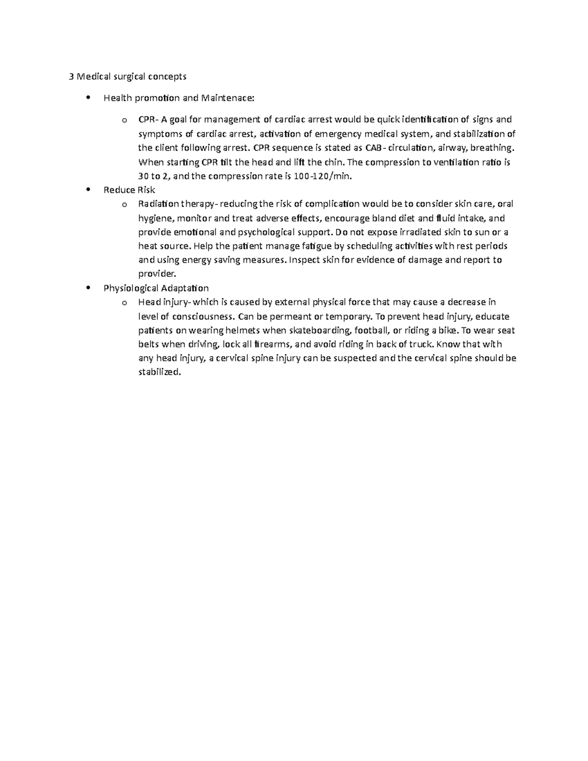 Med surg focused review 3 concepts - 3 Medical surgical concepts Health ...