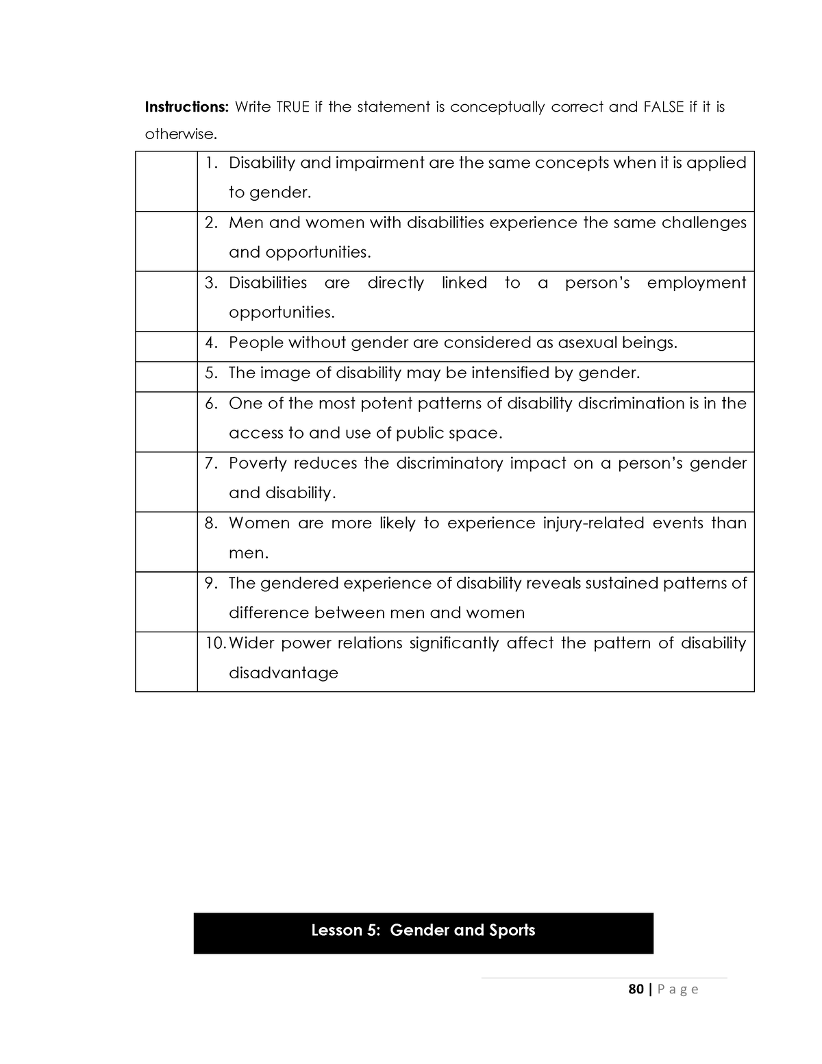 G Elect 2 UNIT 2 Lesson 5 - Gender And Society Notes - Instructions ...