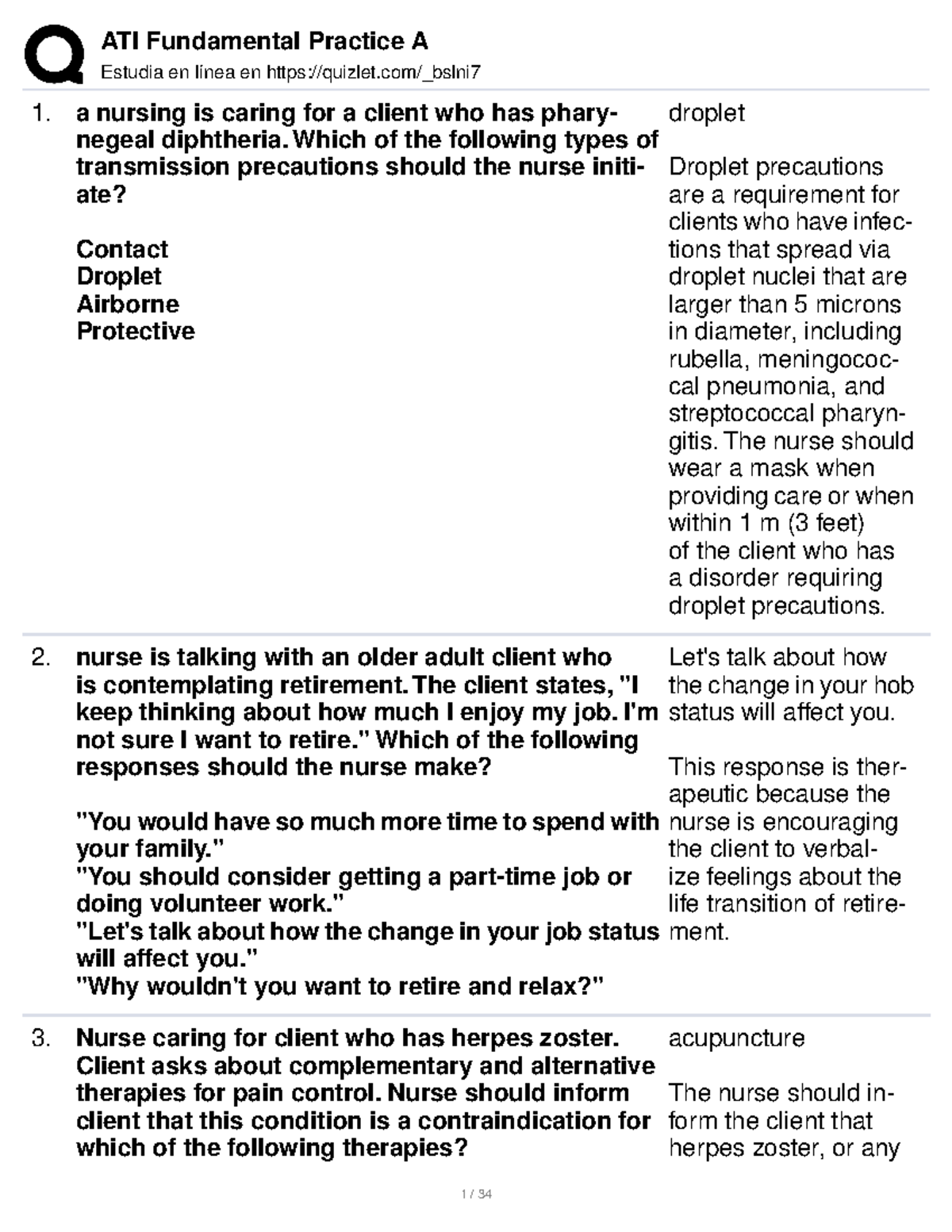 ATI Fundamental Practice A - Estudia en línea en quizlet/_bslni a