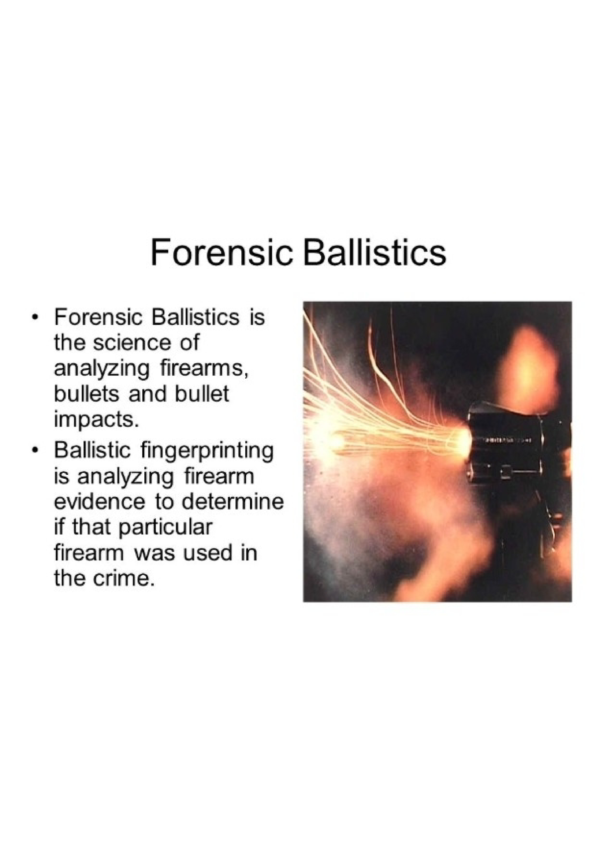 forensic-ballistics-introduction-bsc-studocu