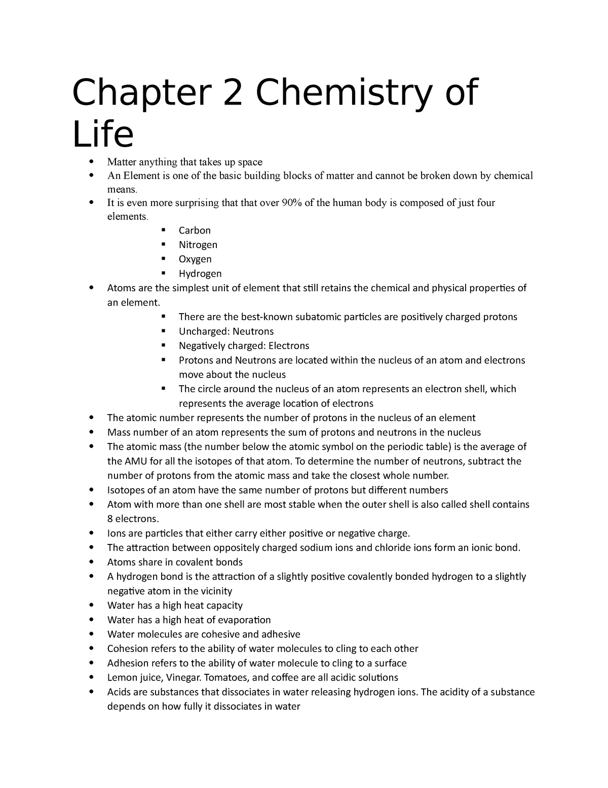 assignment term 2 chemistry of life