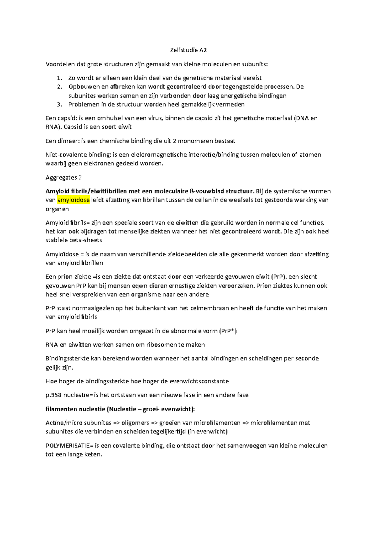 Zelfstudie + Samenvatting A2 - Zelfstudie A Voordelen Dat Grote ...