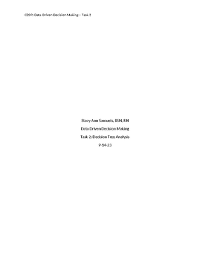 C207 Task 1 - Task 1 - no revisions - C207: Data-Driven Decision Making ...