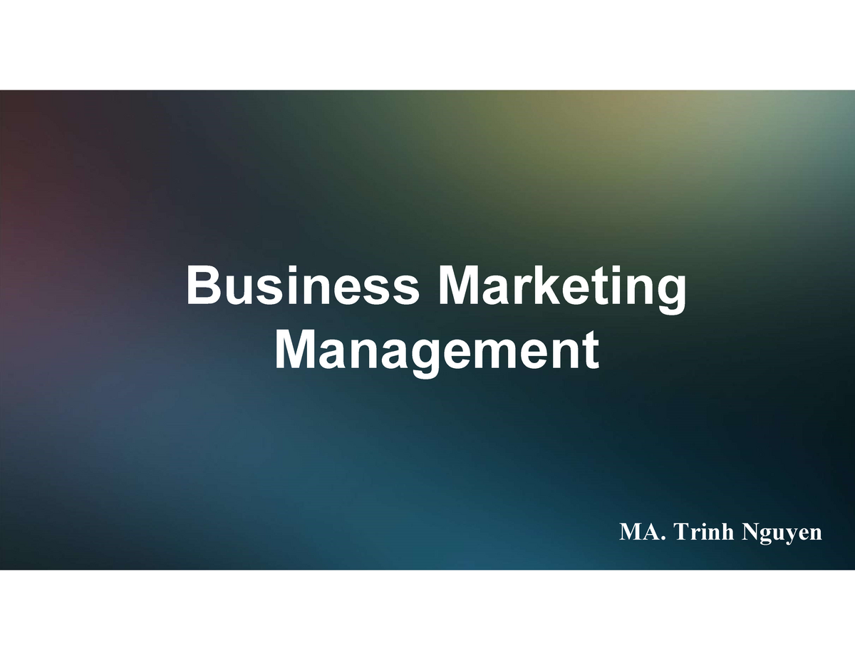 B2B Marketing Management Manage Product - Business Marketing Management ...