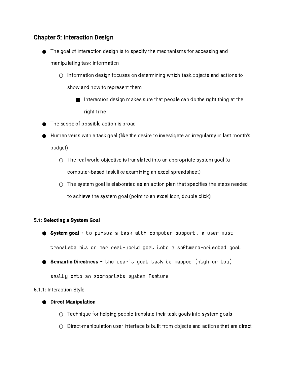 Chapter 5 - Usability Engineering - Chapter 5: Interaction Design The ...