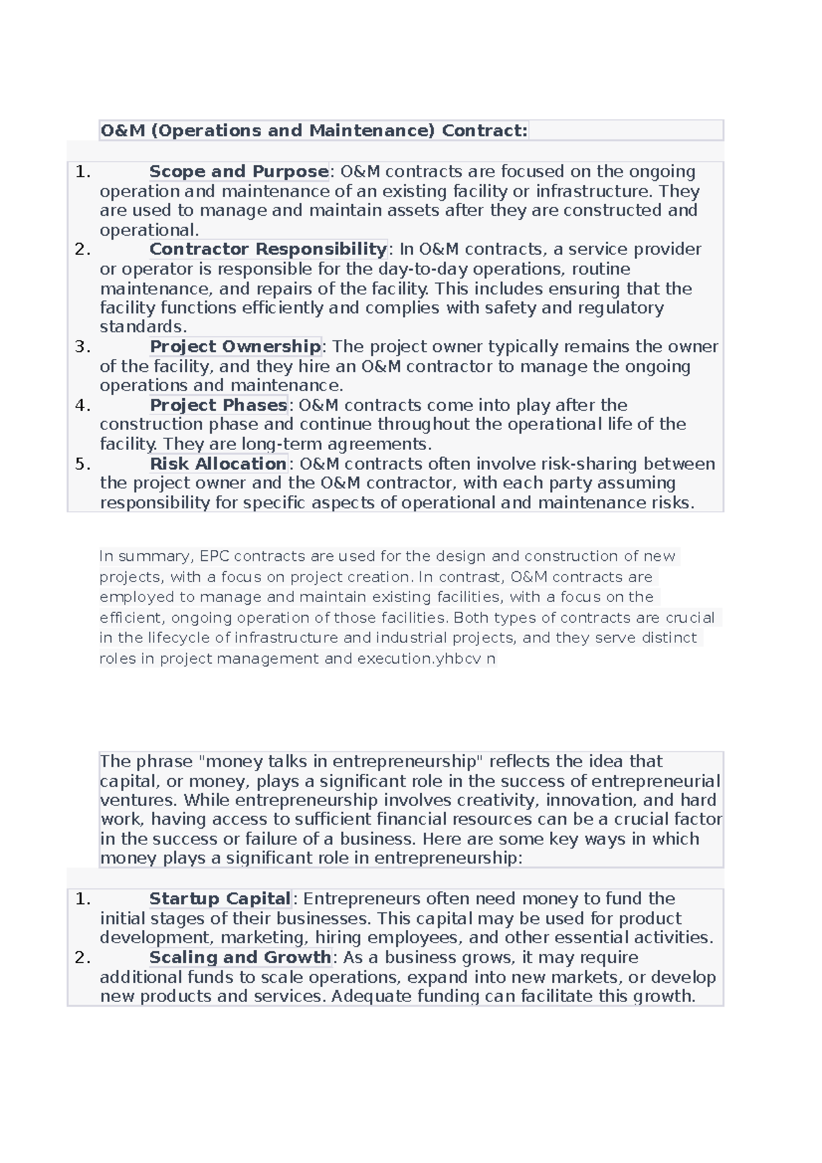 New Microsoft Word Document - O&M (Operations and Maintenance) Contract ...