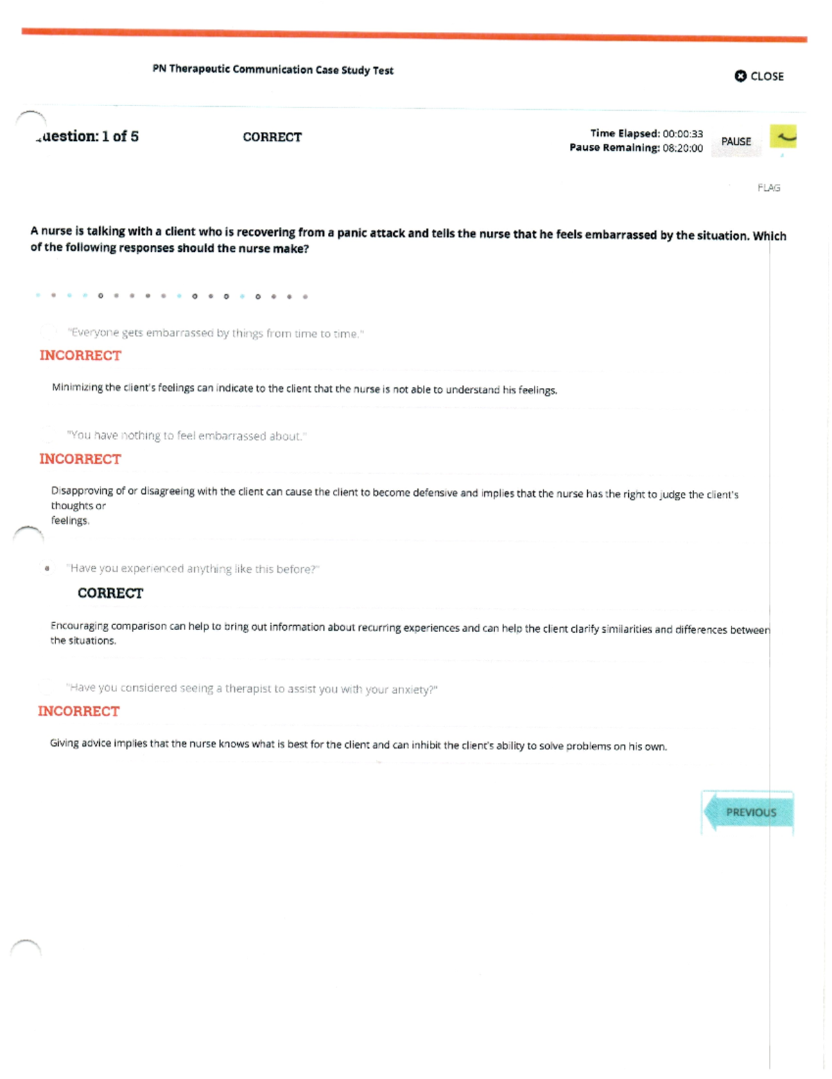 ATI Therapeutic Communication Quiz Study Guide PNSG 2330 Studocu