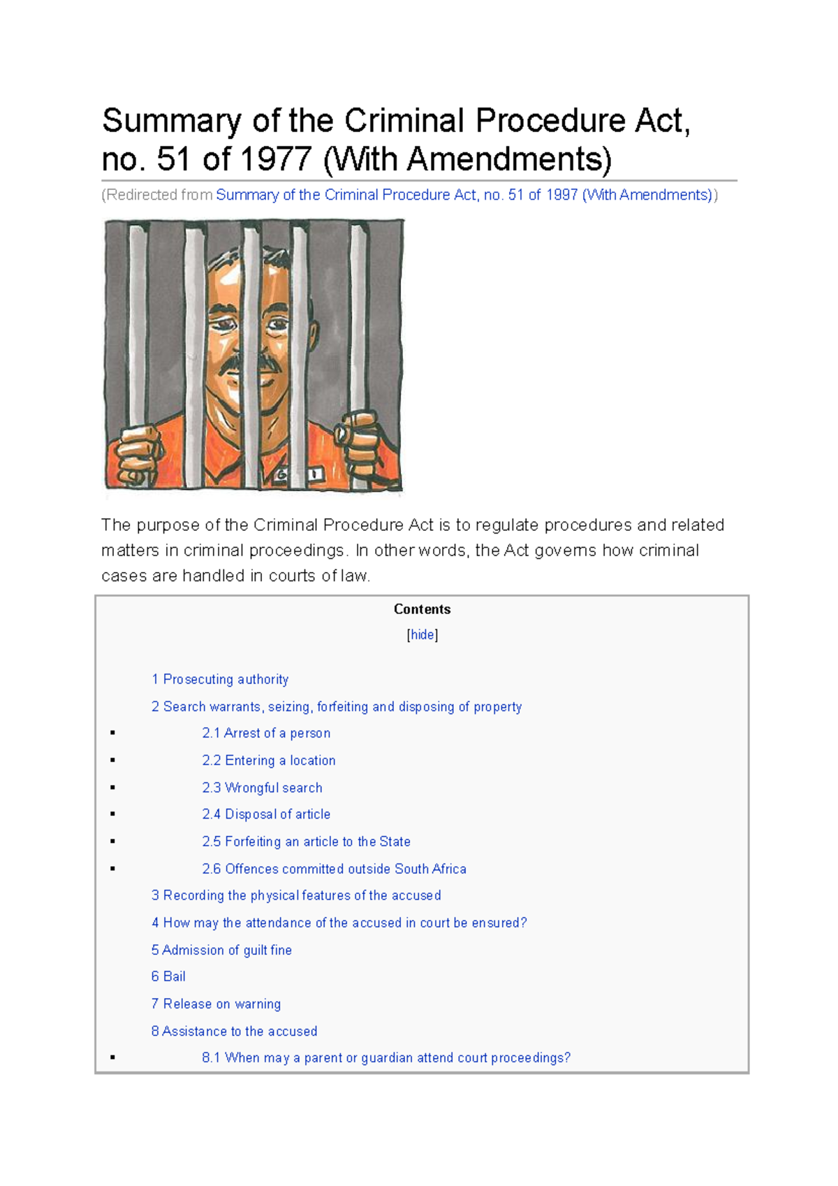 cmp2601-summary-of-the-criminal-procedure-act-summary-of-the-criminal