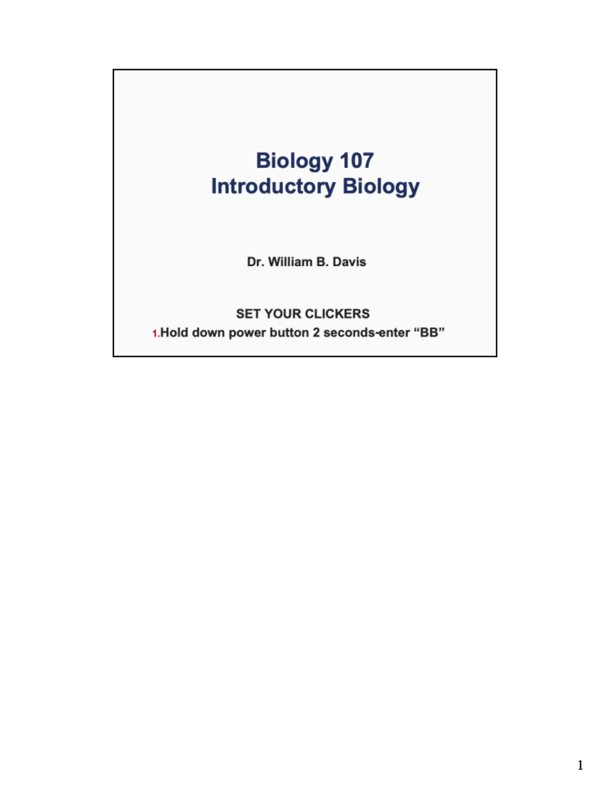 Dec 2 Photosynthesis I - Professor William B. Davis - This Slide ...