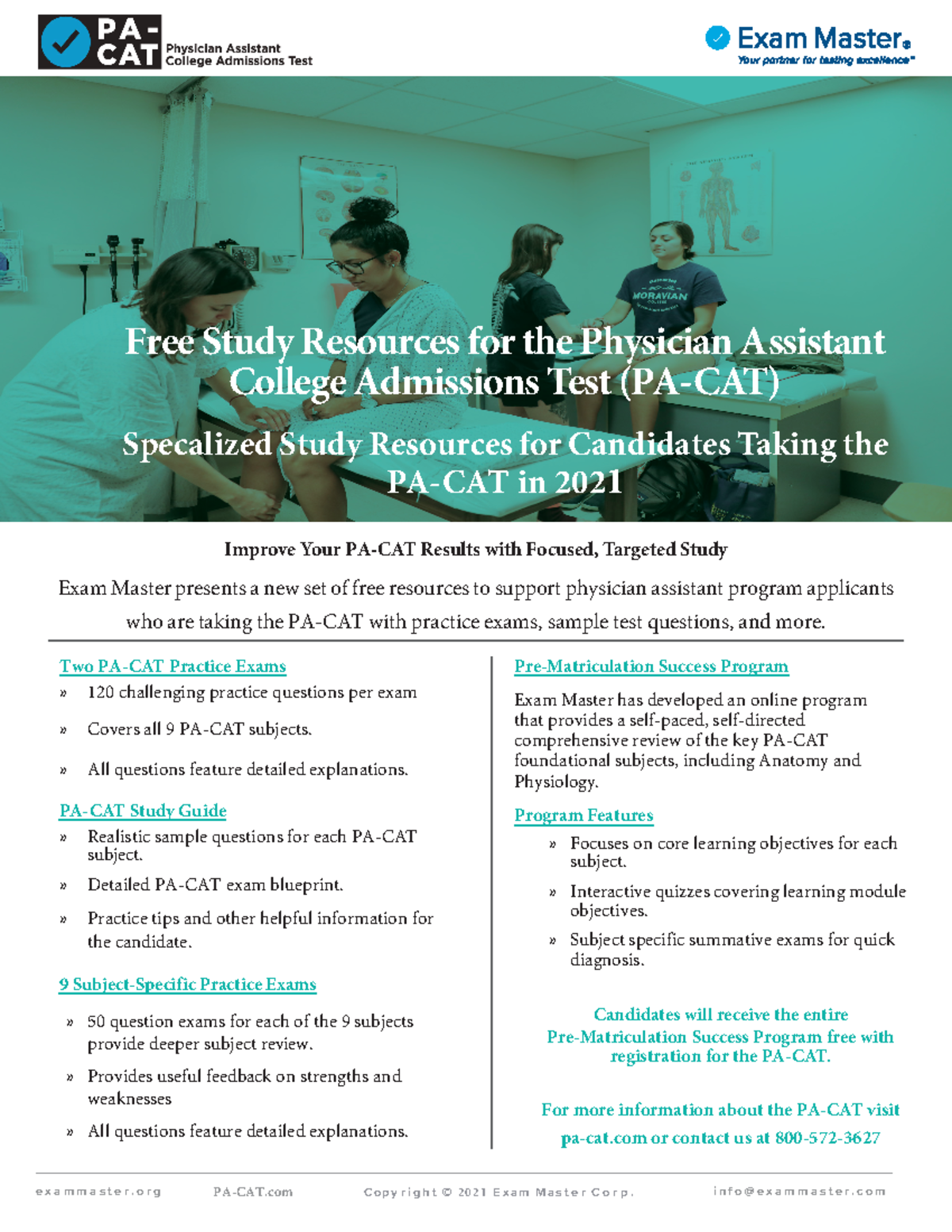 PA-CAT Study Resources-1pg-flyer-03-2021 - e x a m m a s t e r. o r g ...