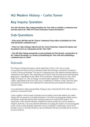 Modern History Research Log Take 2-final - Historical Questions Key ...