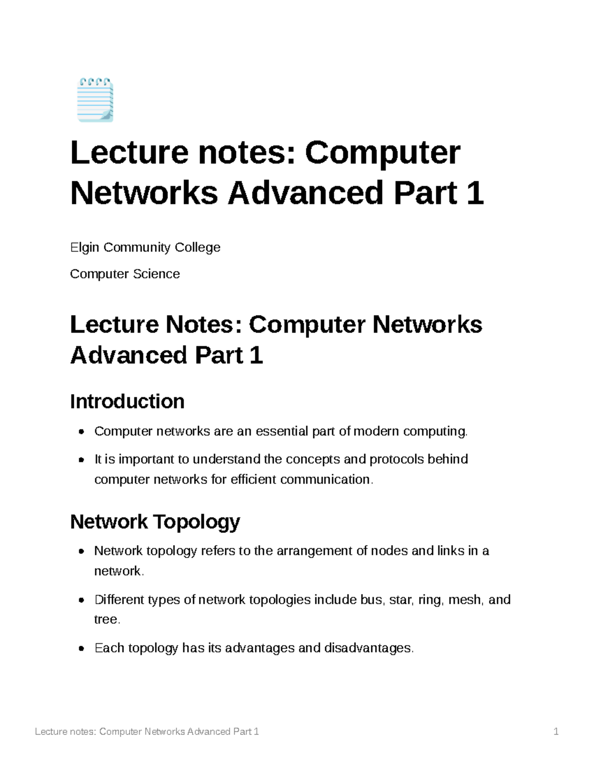 95be4450-a194-4c99-bc33-e6528135 c720 Lecture notes Computer Networks ...