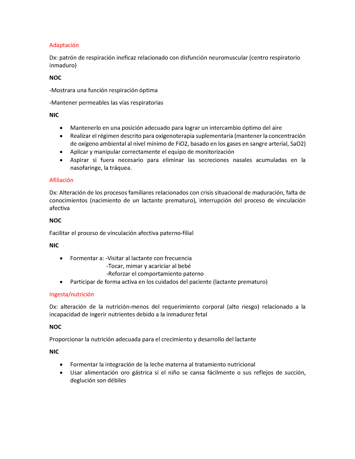 Dorothy Jhonson - Adaptación Dx: patrón de respiración ineficaz ...