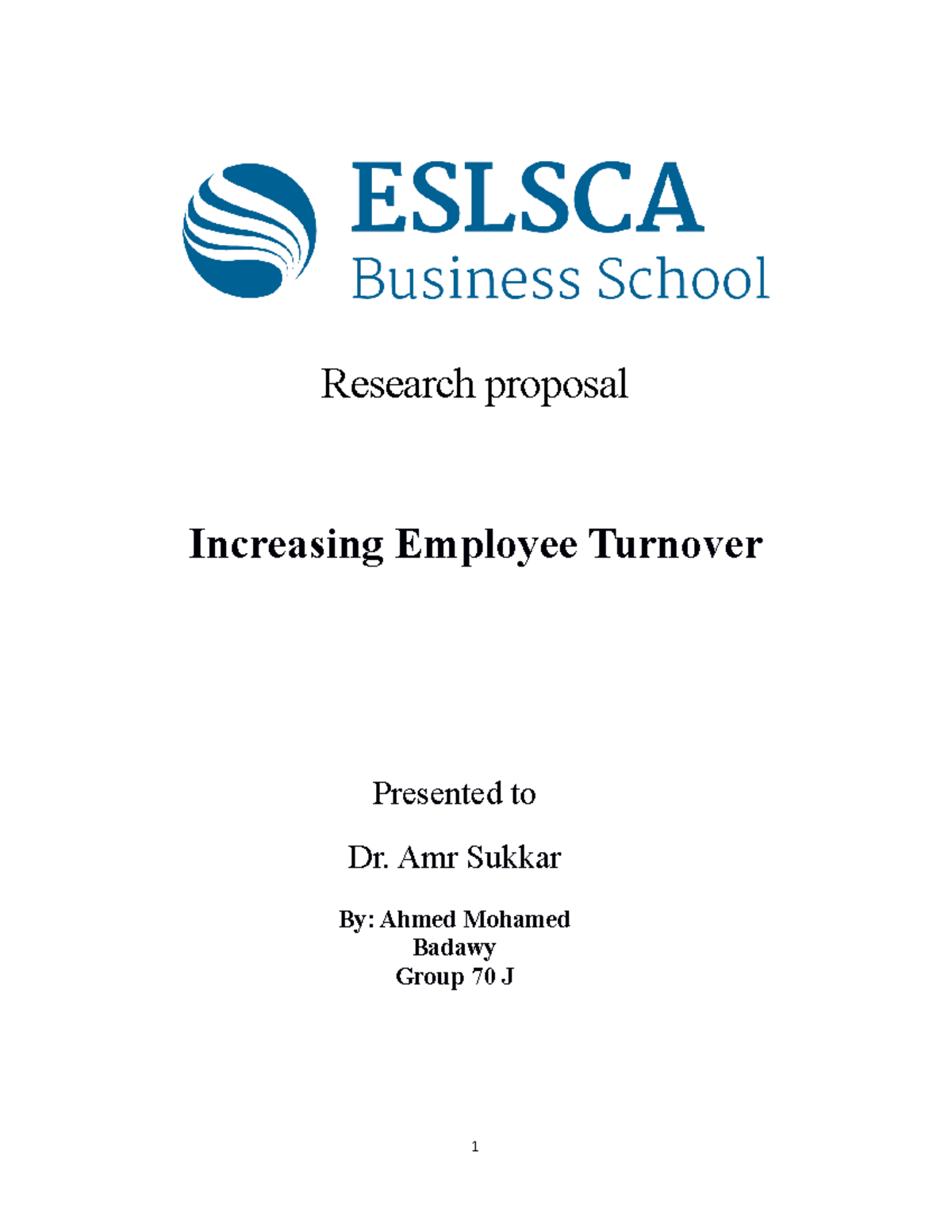 proposal research employee turnover