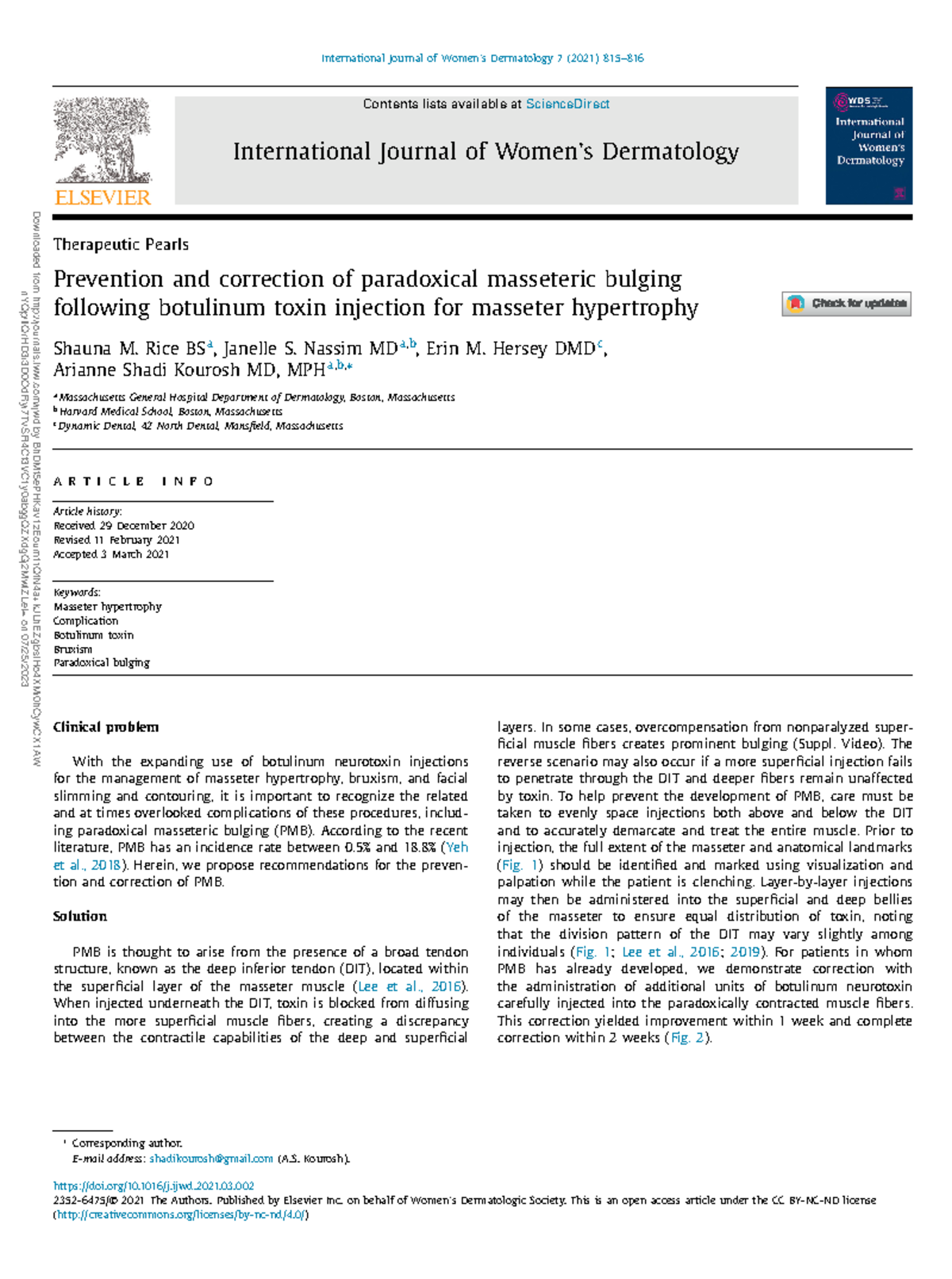 Prevention and correction of paradoxical.32 - International Journal of ...