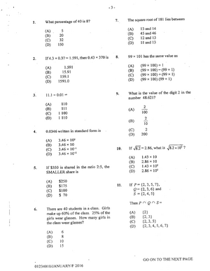 June 2018 CSEC Maths Paper 2 Past Paper - Mathematics - Studocu