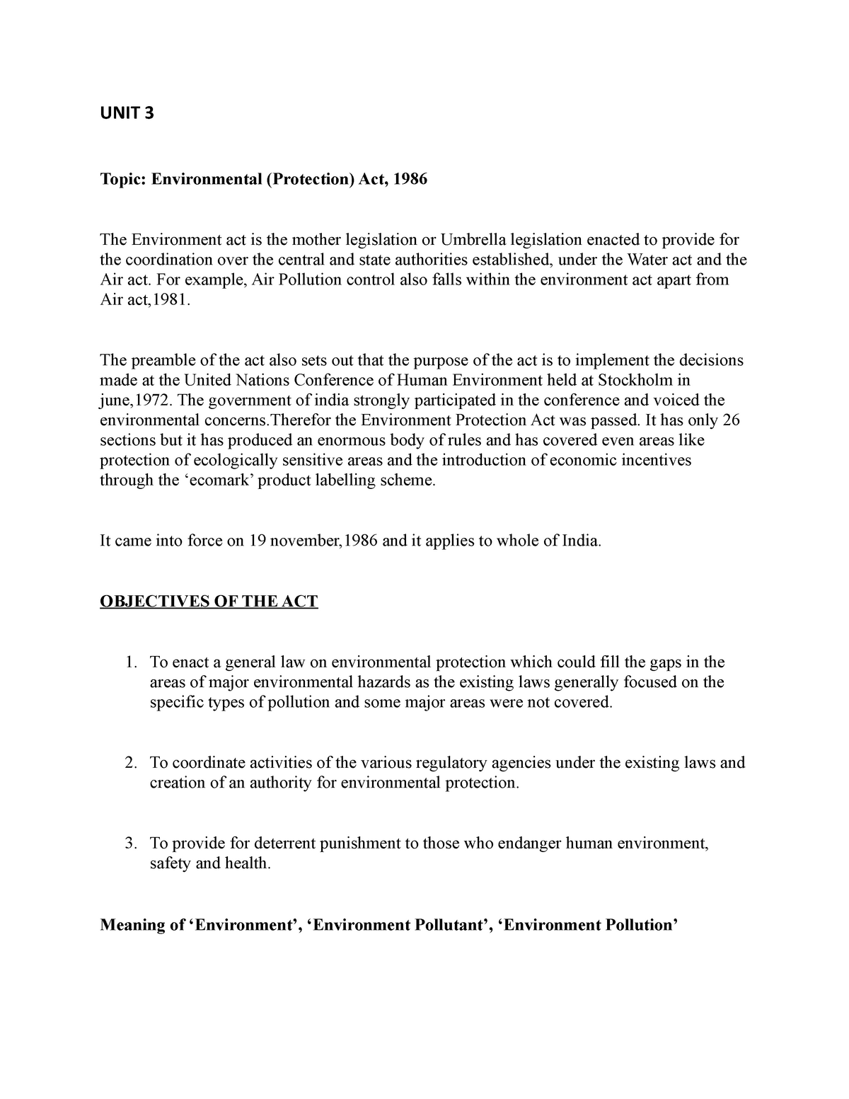 environment-very-good-quality-notes-unit-3-topic-environmental