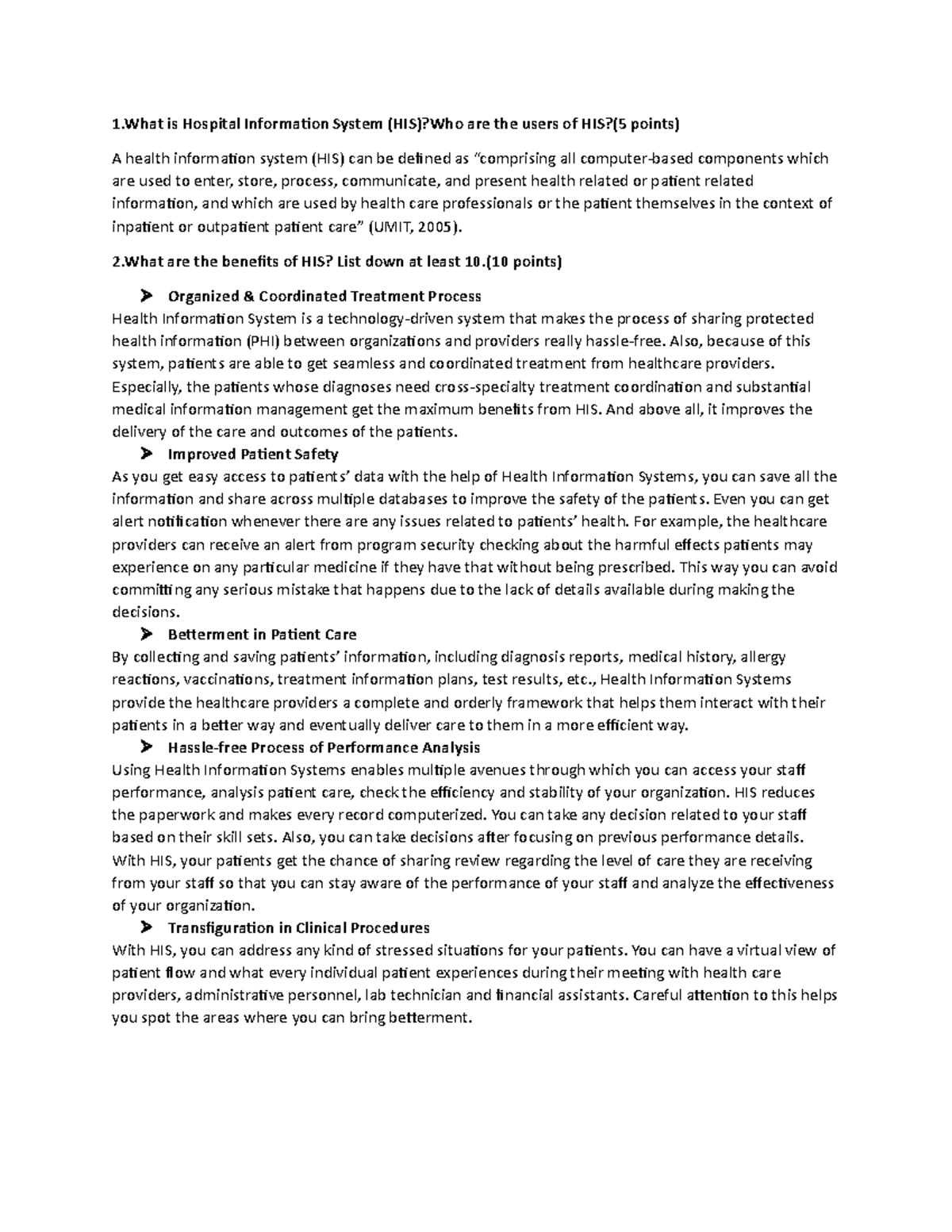 Research HIS - ... - 1 is Hospital Information System (HIS)?Who are the ...