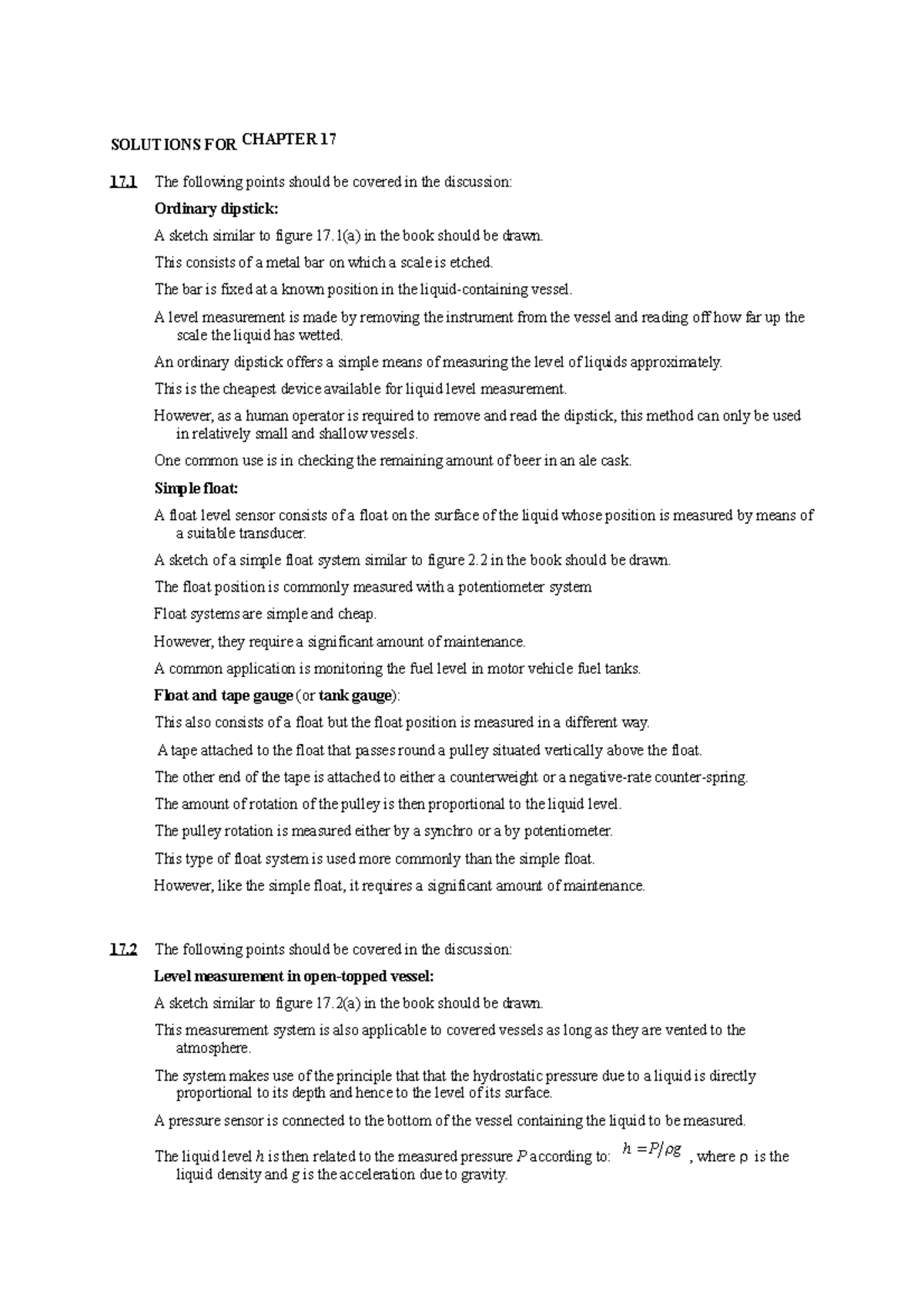 Chapter 17 measurement and instrumentation theory and application
