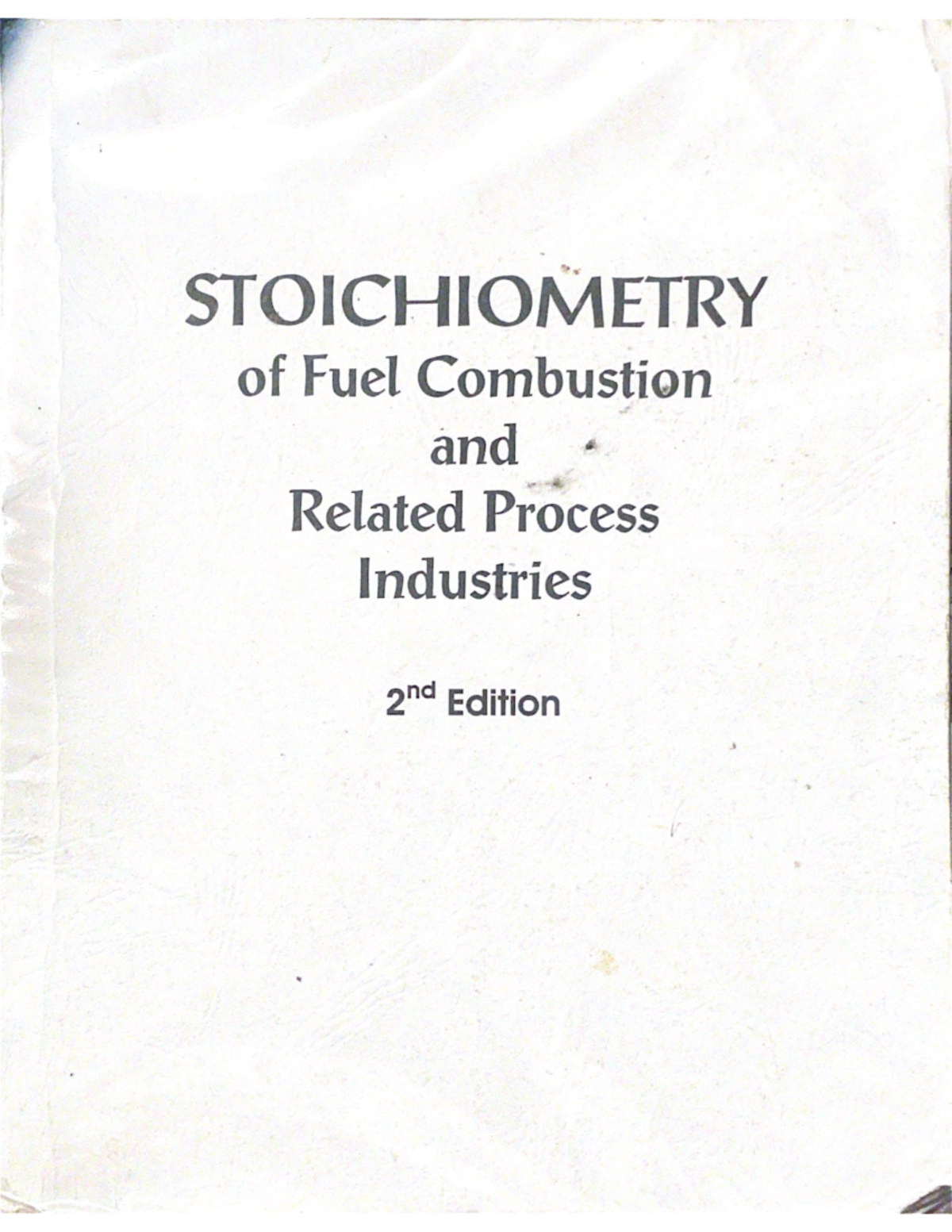 Industrial Process Calculation Book (2nd Edition) - of Fuel Combustion ...