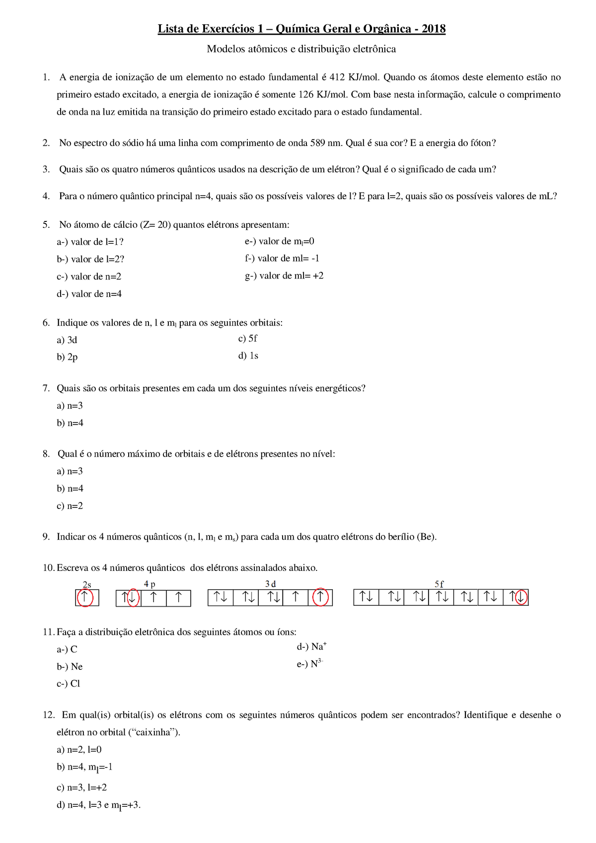 Lista De Exercícios Distribuição Eletrônica - Lista De Exercícios 1 ...