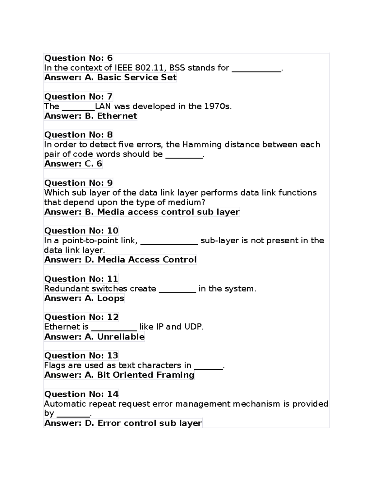 sample paper CS601 In the context of IEEE 802, BSS stands for