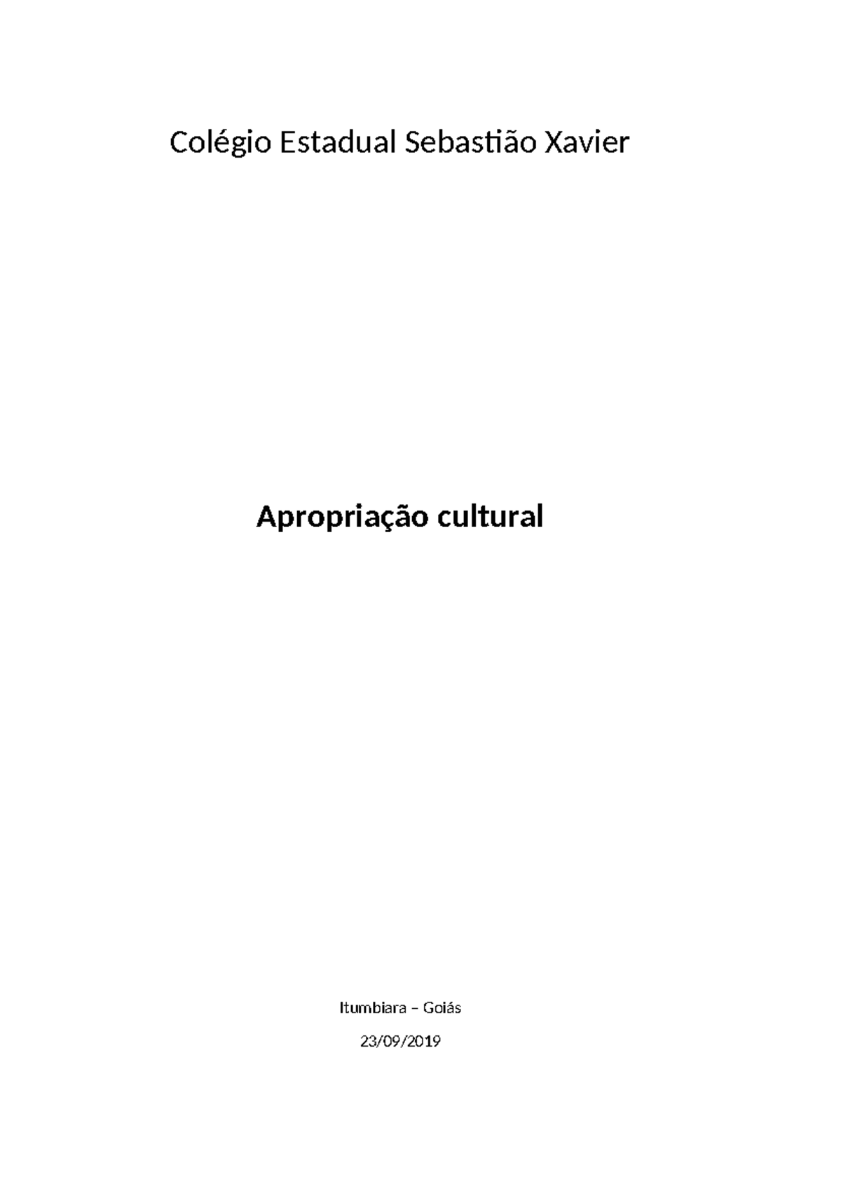 Trabalho Filosofia - Isso mesmo - Colégio Estadual Sebastião Xavier ...