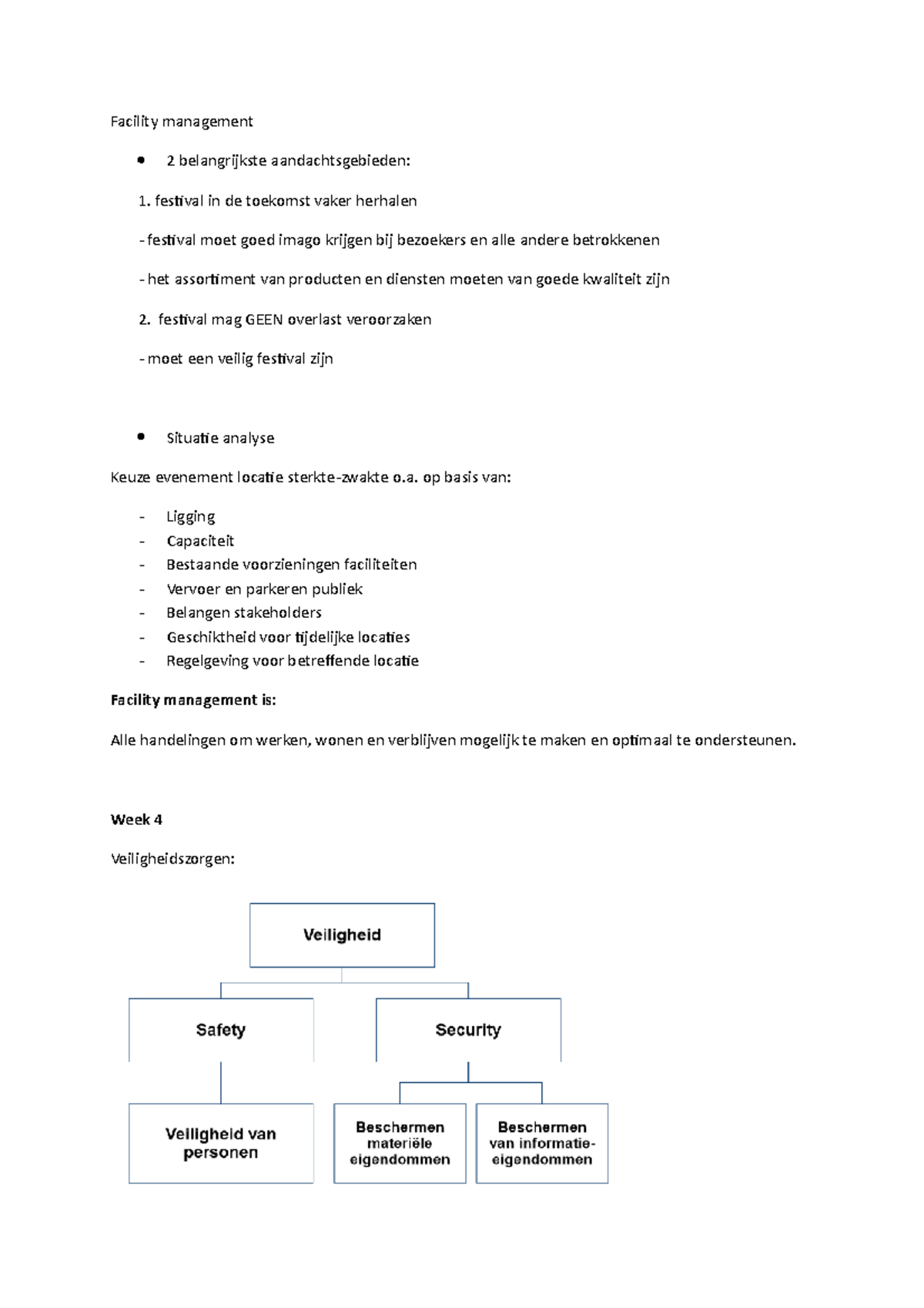 Samenvatting Facility Management - Facility Management 2 Belangrijkste ...