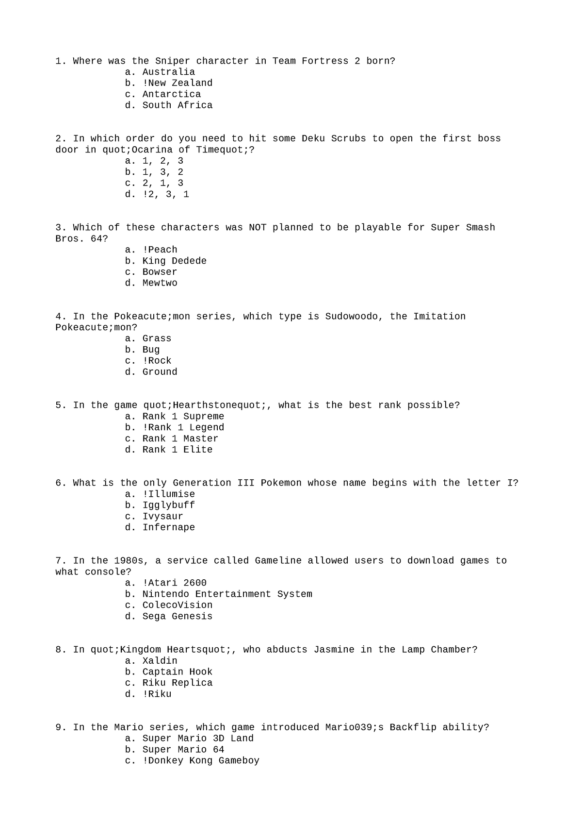 Edu274-exam-1 - Study - Where Was The Sniper Character In Team Fortress 