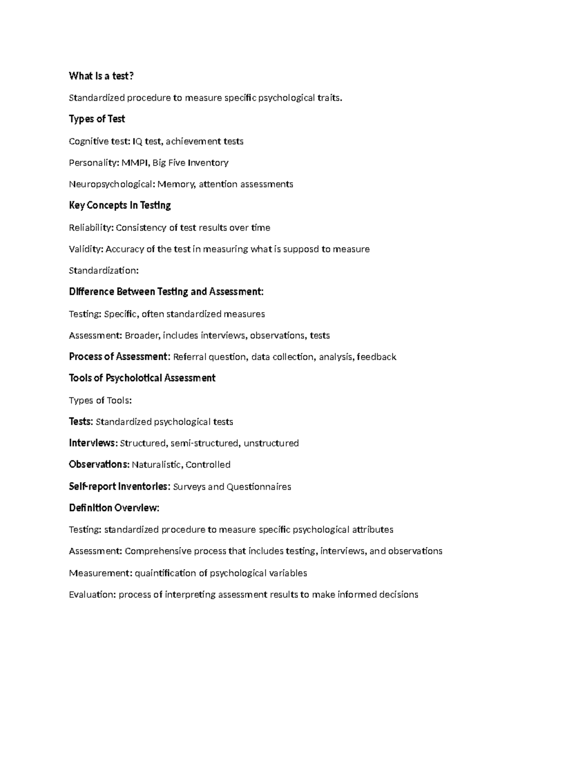What is a test - This introduction of what is a test. This is a simple ...