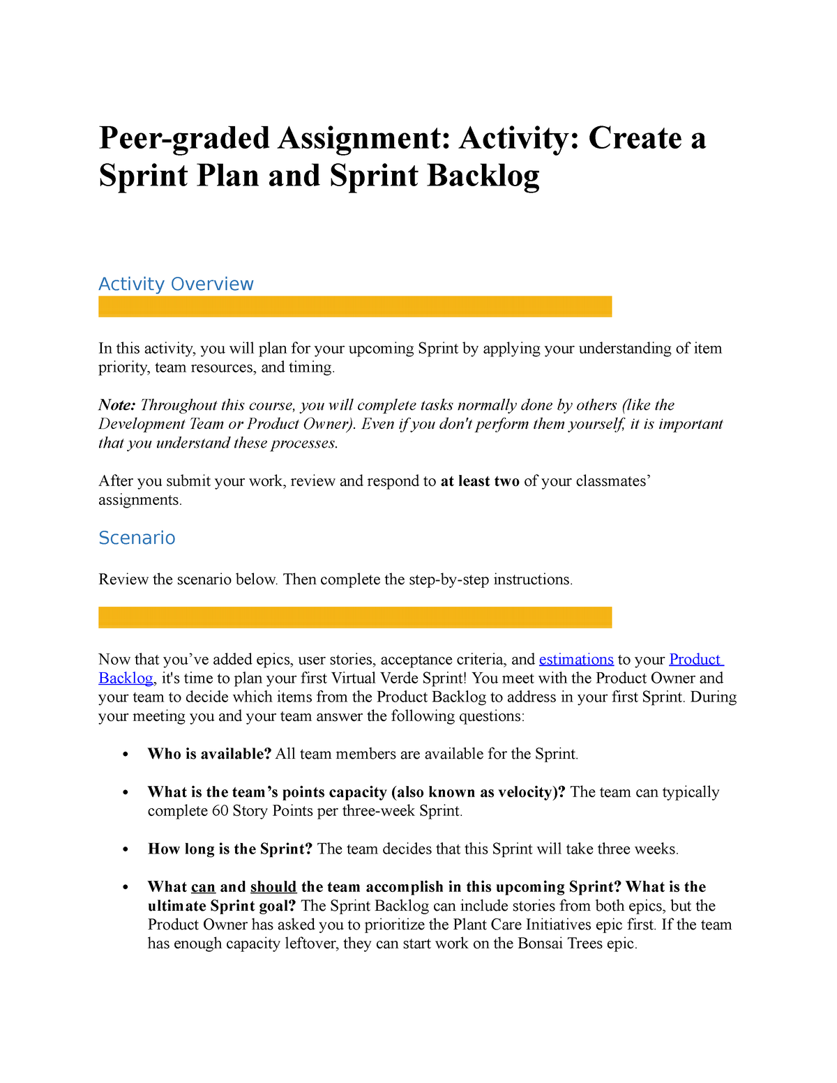 agile-assignment-peer-graded-assignment-activity-create-a-sprint-plan-and-sprint-backlog