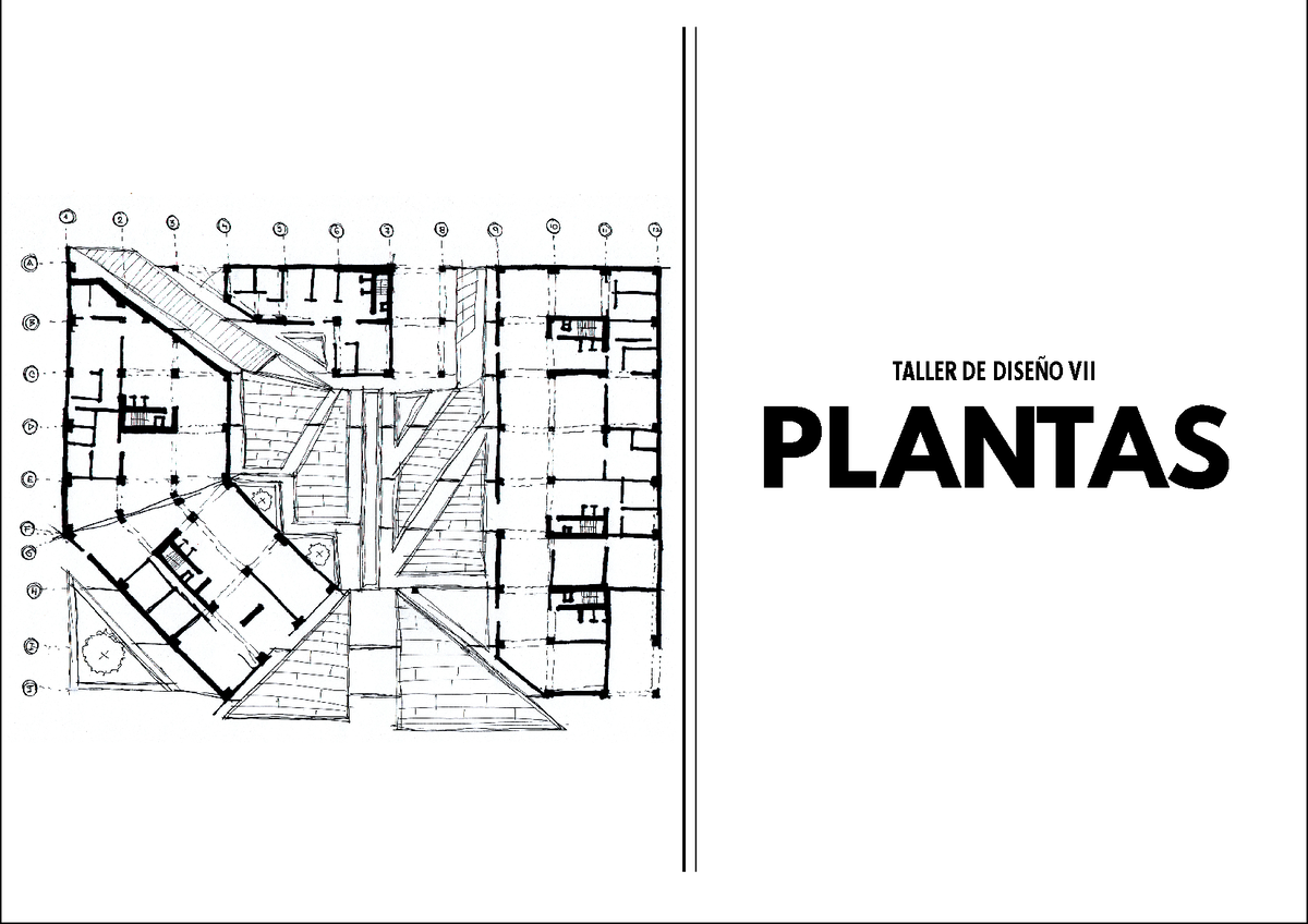 1 Laminas DE Proceso - PLANTAS TALLER DE DISE—O VII ARQUITECTURA Y ...