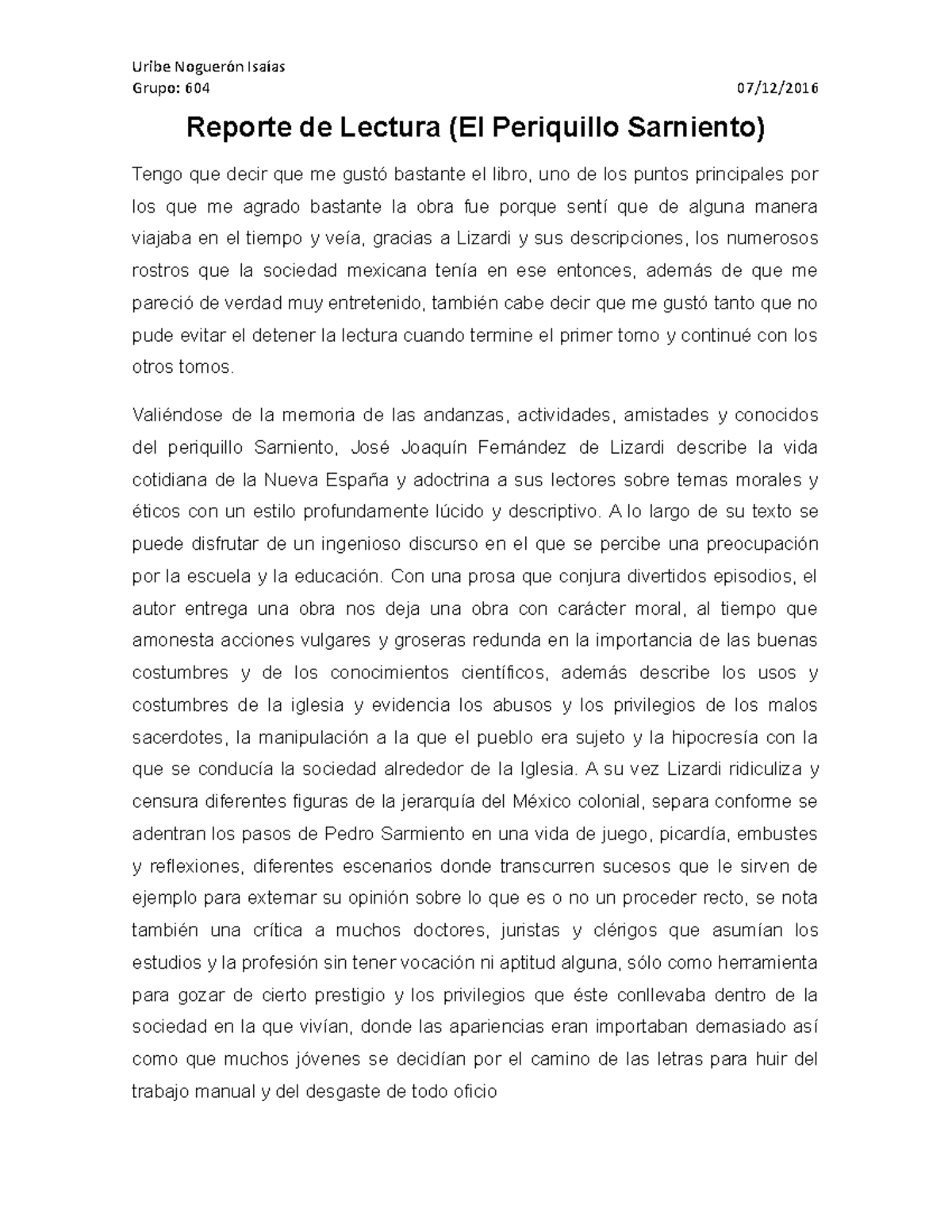 Reporte De Lectura De Un Libro Ejemplo Descargar Pdf 4af