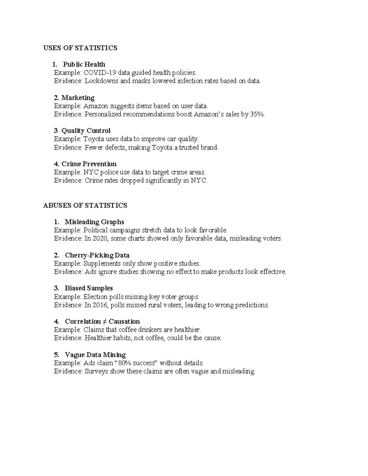 USES OF Statistics - 123123123123 - USES OF STATISTICS Public Health ...