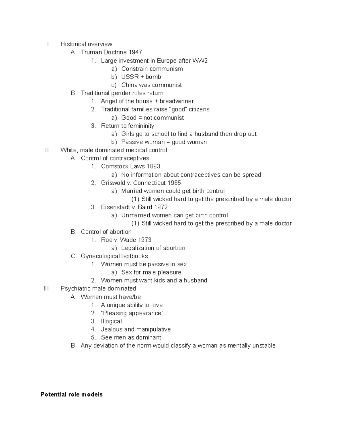 The Bell Jar Summary - I. II. Historical overview A. Truman Doctrine ...