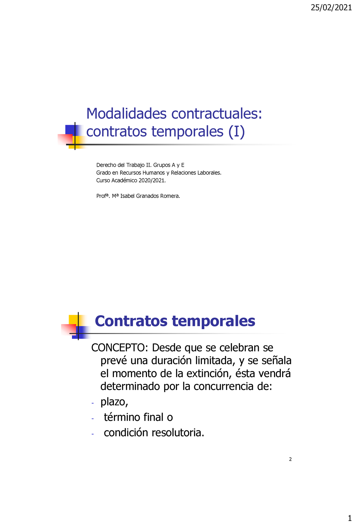 Contrato De Trabajo Ii Modalidades Temporales Modalidades Contractuales Contratos 3658