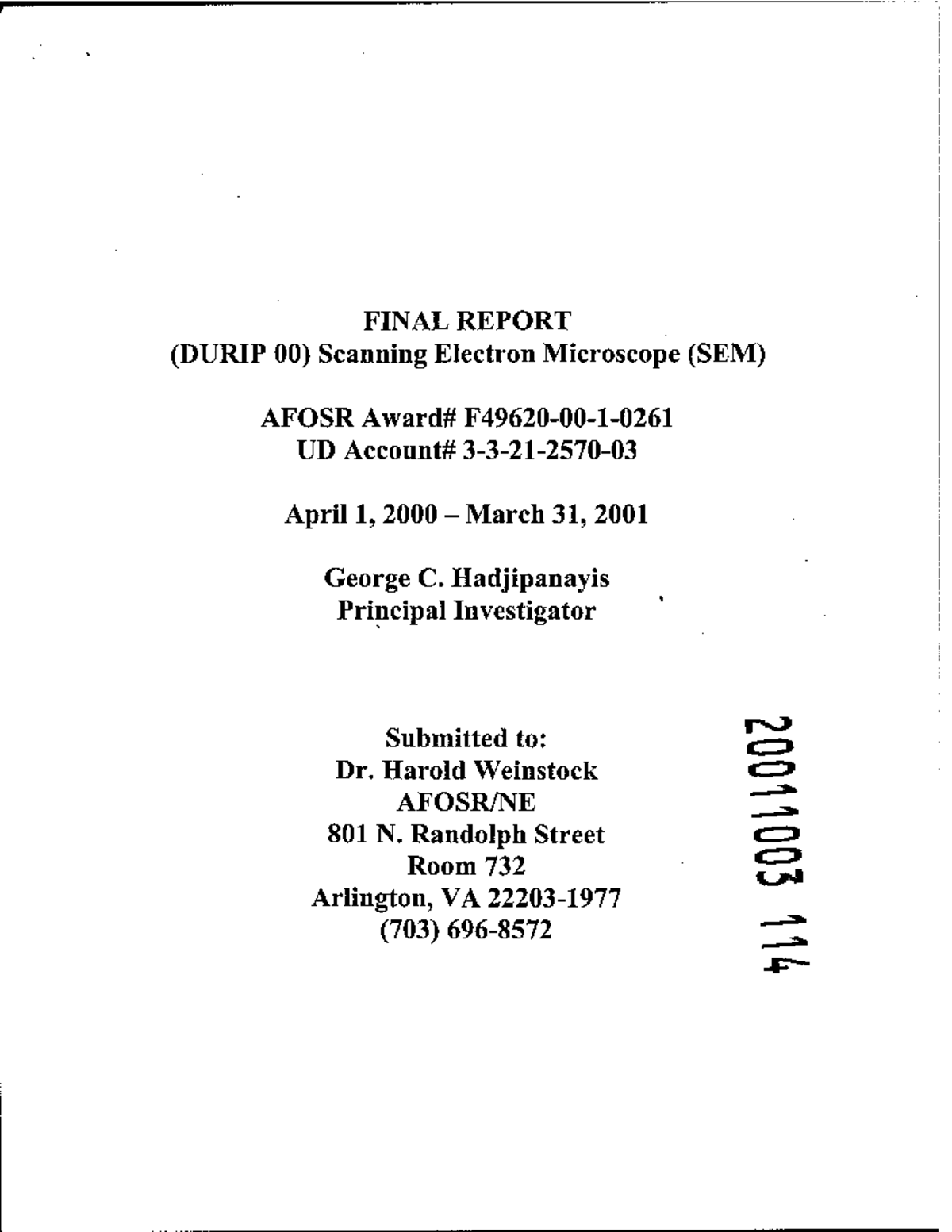 Inbound 795419405681250327 - FINAL REPORT (DURIP 00) Scanning Electron ...