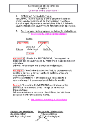 Didactique - LES DIDACTIQUES AUJOURD’HUI 1 DEFINITIONS DE LA DIDACTIQUE ...