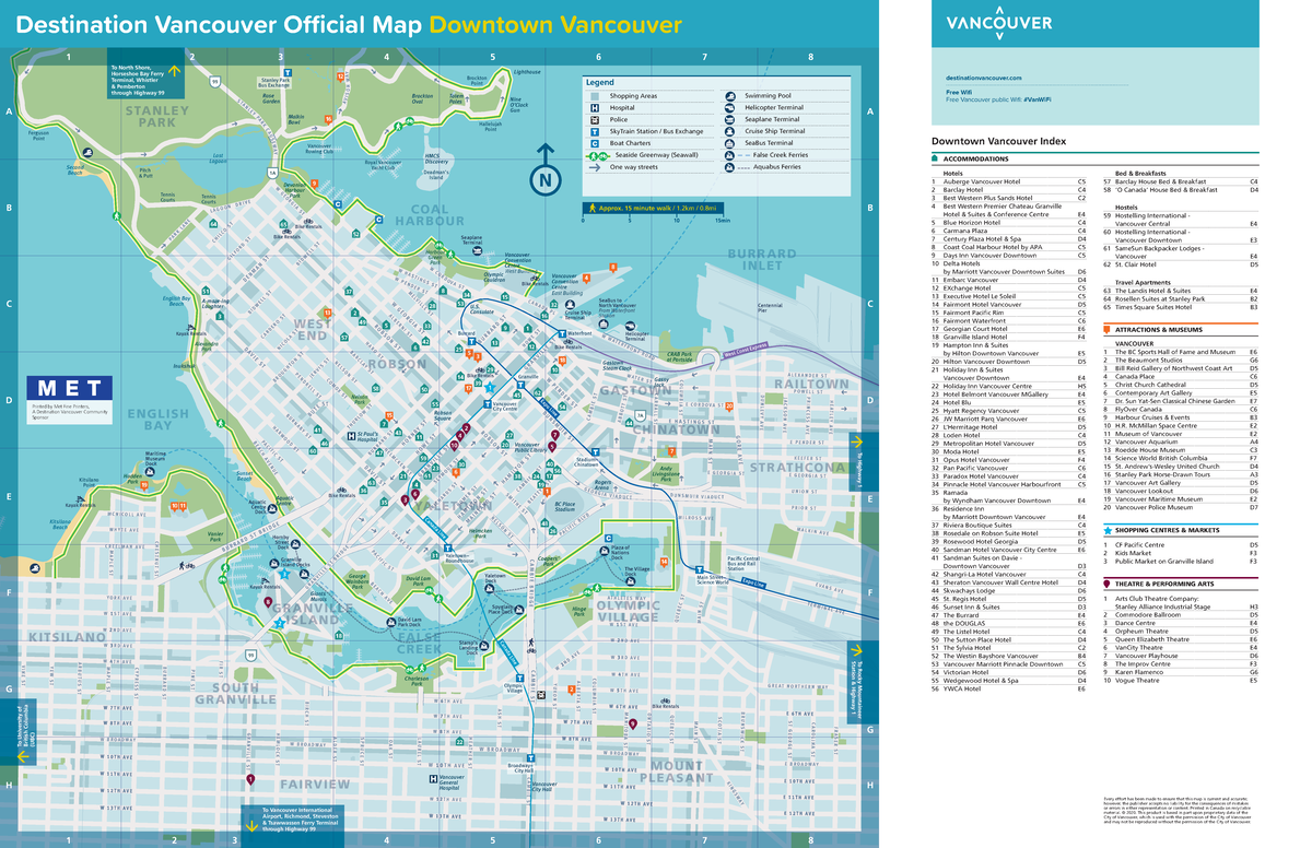 Vancouver Map - 234 - Bike Rentals Bike Rentals Bike Rentals Bike ...