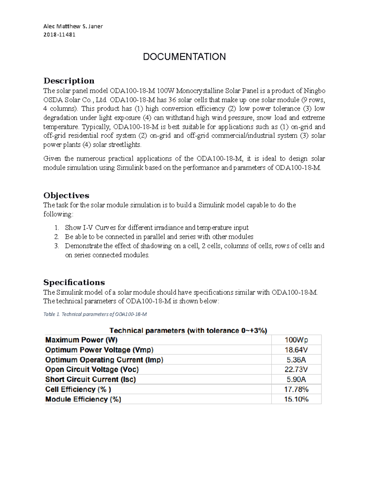 Documentation on Shadowed Conditions - 2018- DOCUMENTATION Description ...