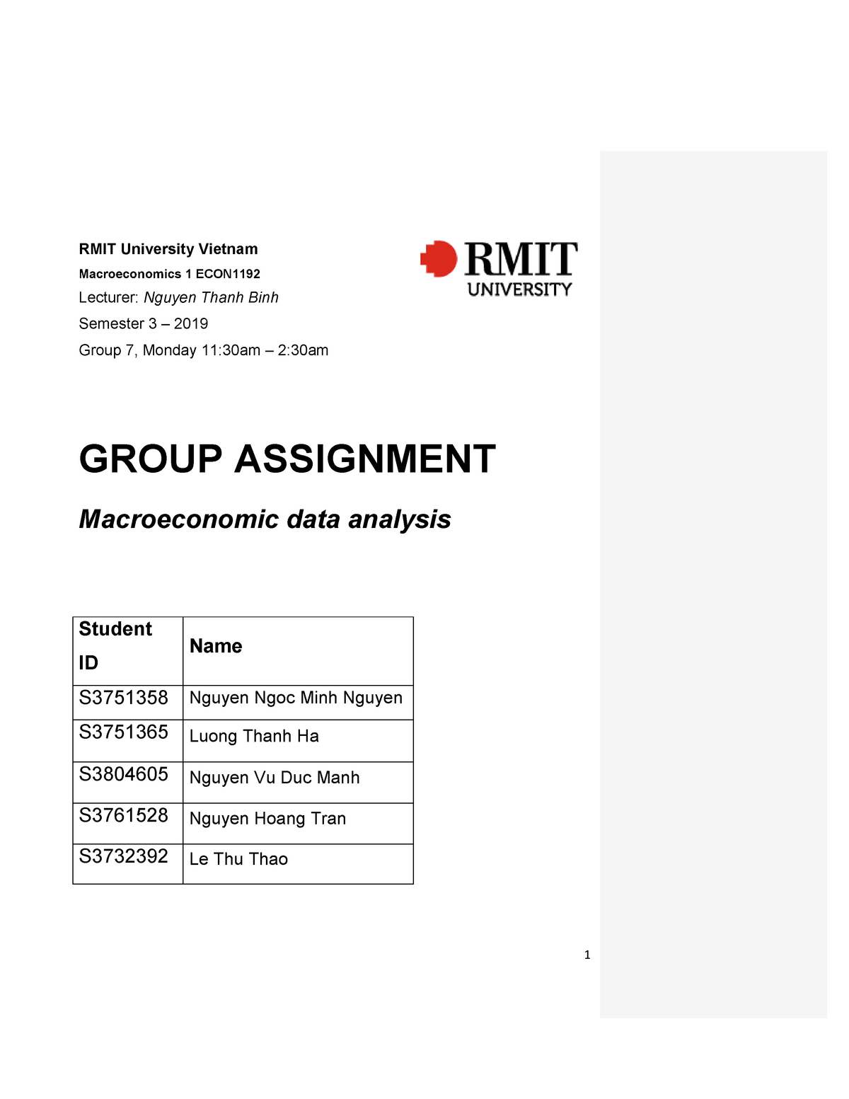 rmit university assignment planner