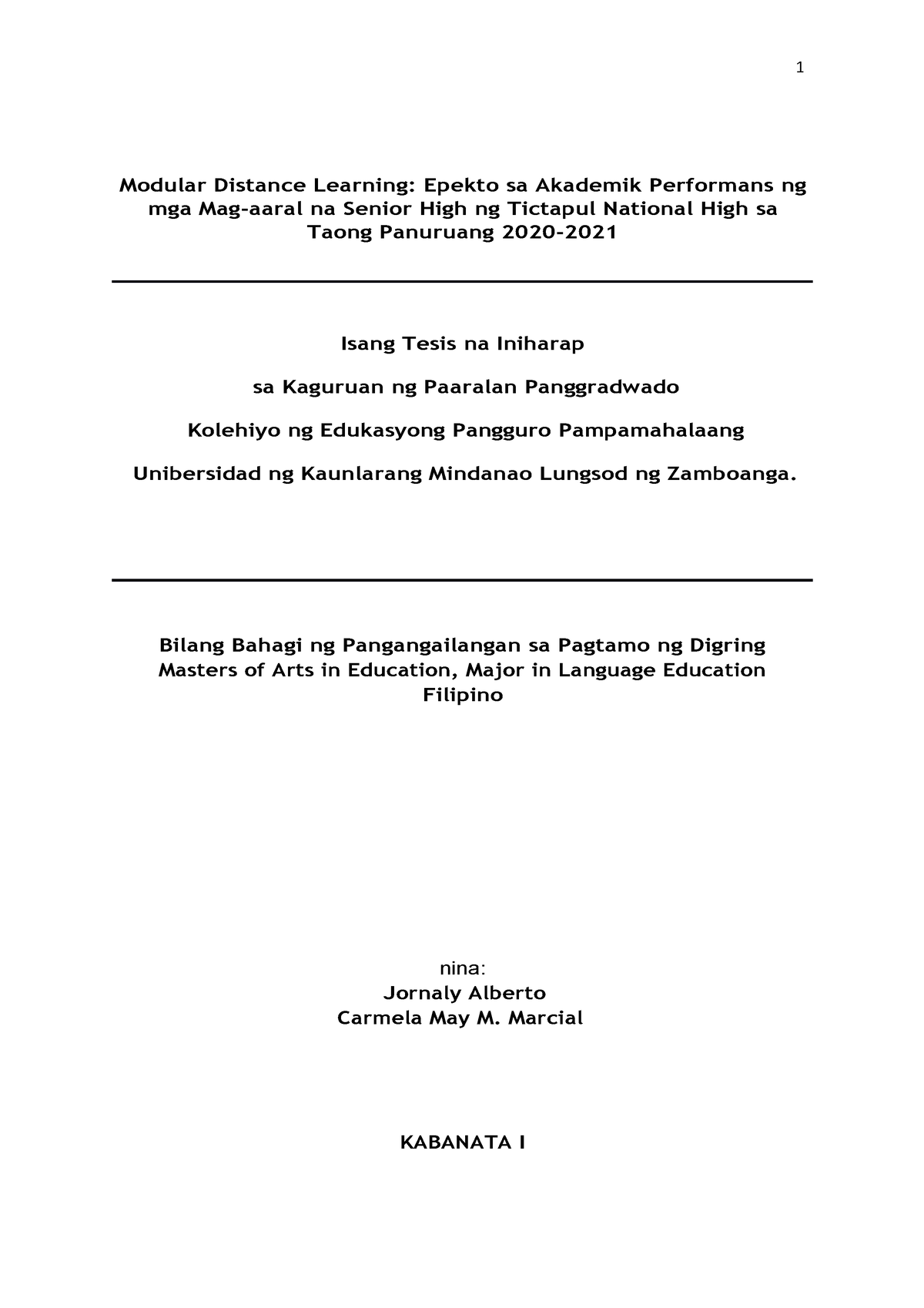 research paper about modular distance learning in the philippines